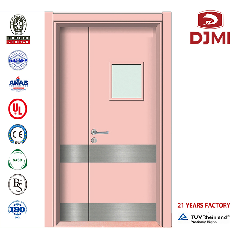 X-Ray Shieling Lamied Hpl Wood Door Cheap Interrom With Aluminum Double Swing Door Ce/Iso/En Προσαρμοσμένο εσωτερικό με γυάλινο παράθυρο Αυτόματη σχεδίαση ενιαίας πόρτας Hpl Doors Νέοι Ρυθμίσεις Σύνθετο εσωτερικό Clearnrom Hygienic Mdf Lamied Wood Door