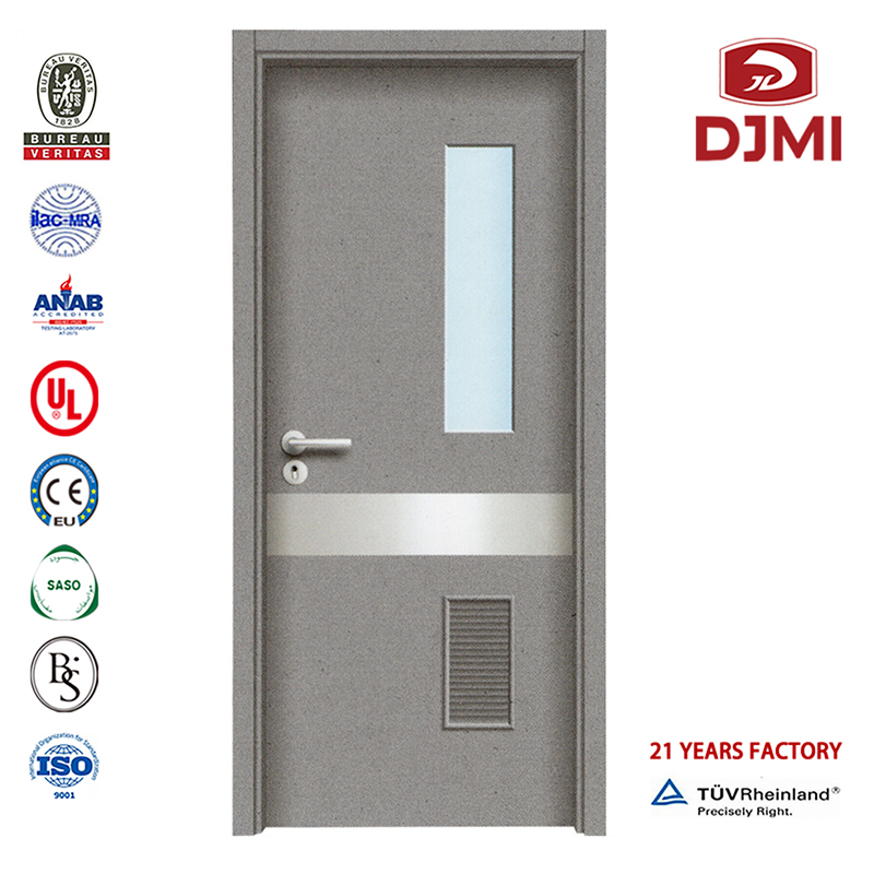 Προσαρμοσμένα μονό ξύλινα σχέδια 2018 Foshan Hospital Bs En Engineered Door For Office Νέες ρυθμίσεις Τελευταία σχέδια κύριων θυρών Προστασία ακτίνων X Πόρτα με ονομαστική φωτιά