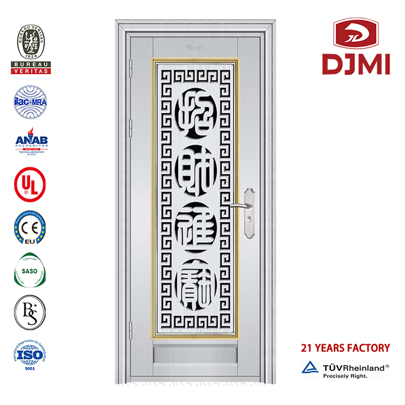 Υψηλής ποιότητας ασφάλεια Uniqeu Finished 304 Single Design Price Stainless Steel Grill Door Cheap Swing 304 # \/ 201 # Main Entrance 304 Single Stainless Steel Door Design Customized Design With Ss304 # One and Half Frame Stainless Steel Front Door