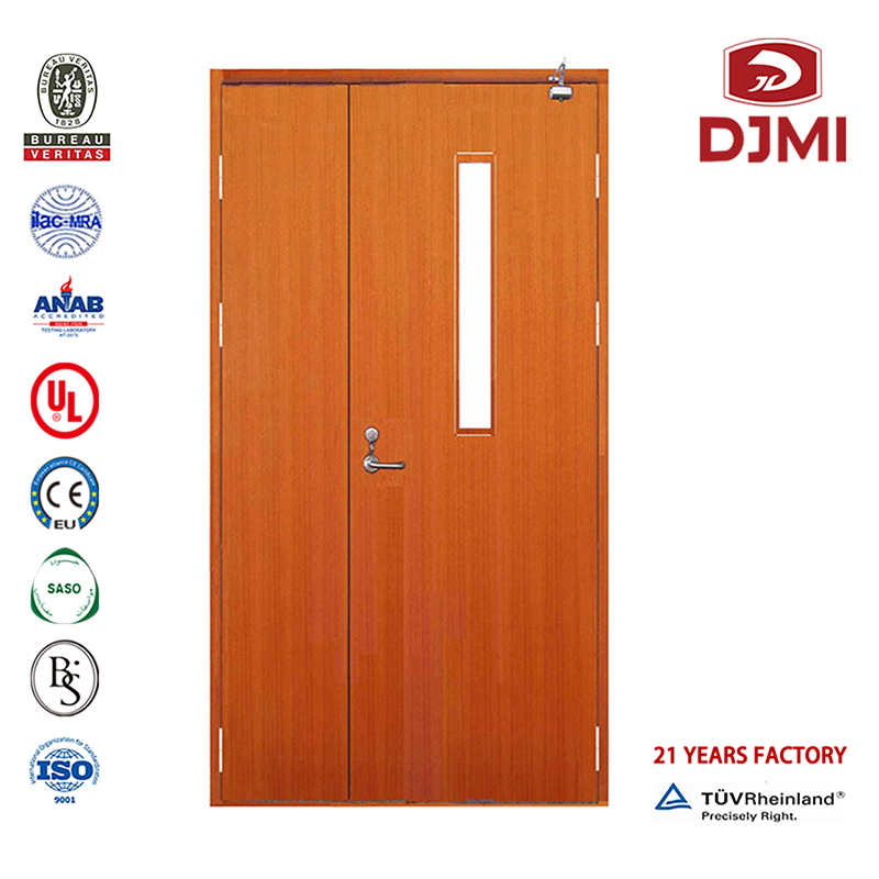 Φτηνές πόρτες της αίθουσας συνεδριάσεων Διπλή ξυλεία Ονομαστική Πόρτα για το κτίριο Προσαρμοσμένη Ξυλεία Προμηθευτής 2 Ώρες Φωτιστική Πόρτα Ρυθμίσεις Wood Doors Flat Certified Commercial Factory Price Fire Door