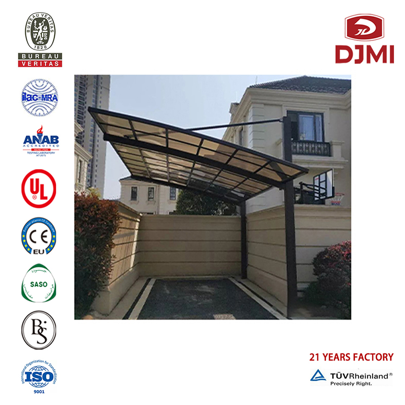 Προσαρμοσμένο για Doors and Terress Commercial Polycarbonate Carport Canopy Multivational Gazebo High Snow Carport Carport Aluminum Drugh Carports Canopy Professional Outdoor Shed Villa Carport with Arched Roof Rouf