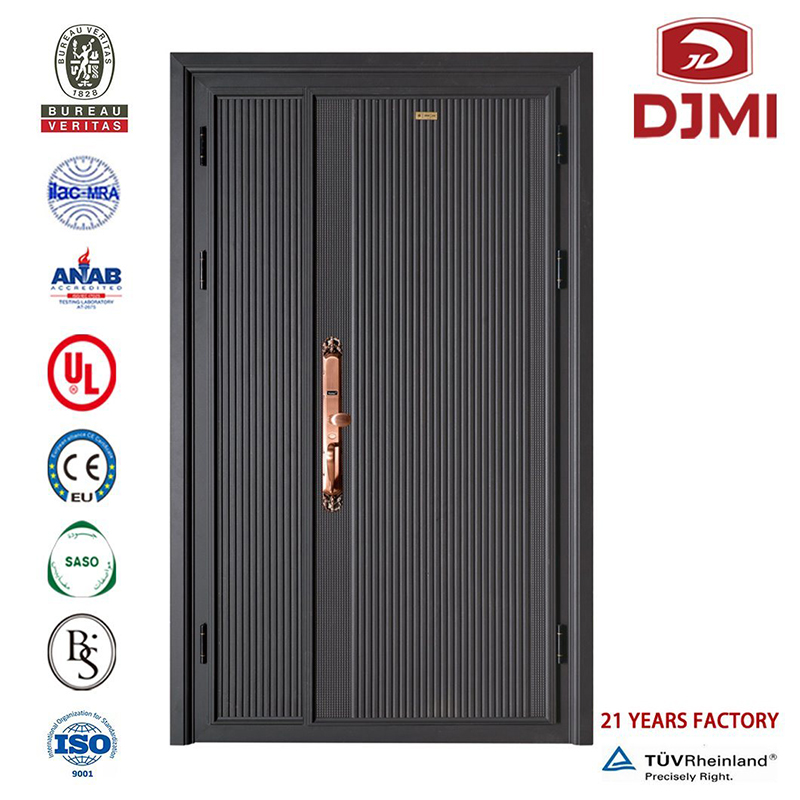 Ολοκαίνουργιος σχεδιασμός σπιτιού για την Ινδία Εξωτερικός χάλυβας Ασφάλειας Καυτός πωλητής Σιδερένιων κύριων πορτών εισόδου Grill Design Entry Double Leaf Steel Door Multifonal Front Grill Design Cataloge Color Steel Door