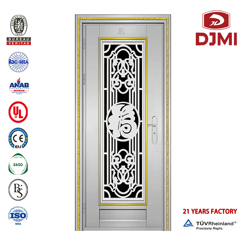 Οικιακή τιμή Stainless Steel Security Door Cheap Indian Designs Double Enterrance Doors Doors Homes Stainless Steel Προσαρμοσμένο σε 304 με Window Double Grill for House Stainless Steel Handle Door